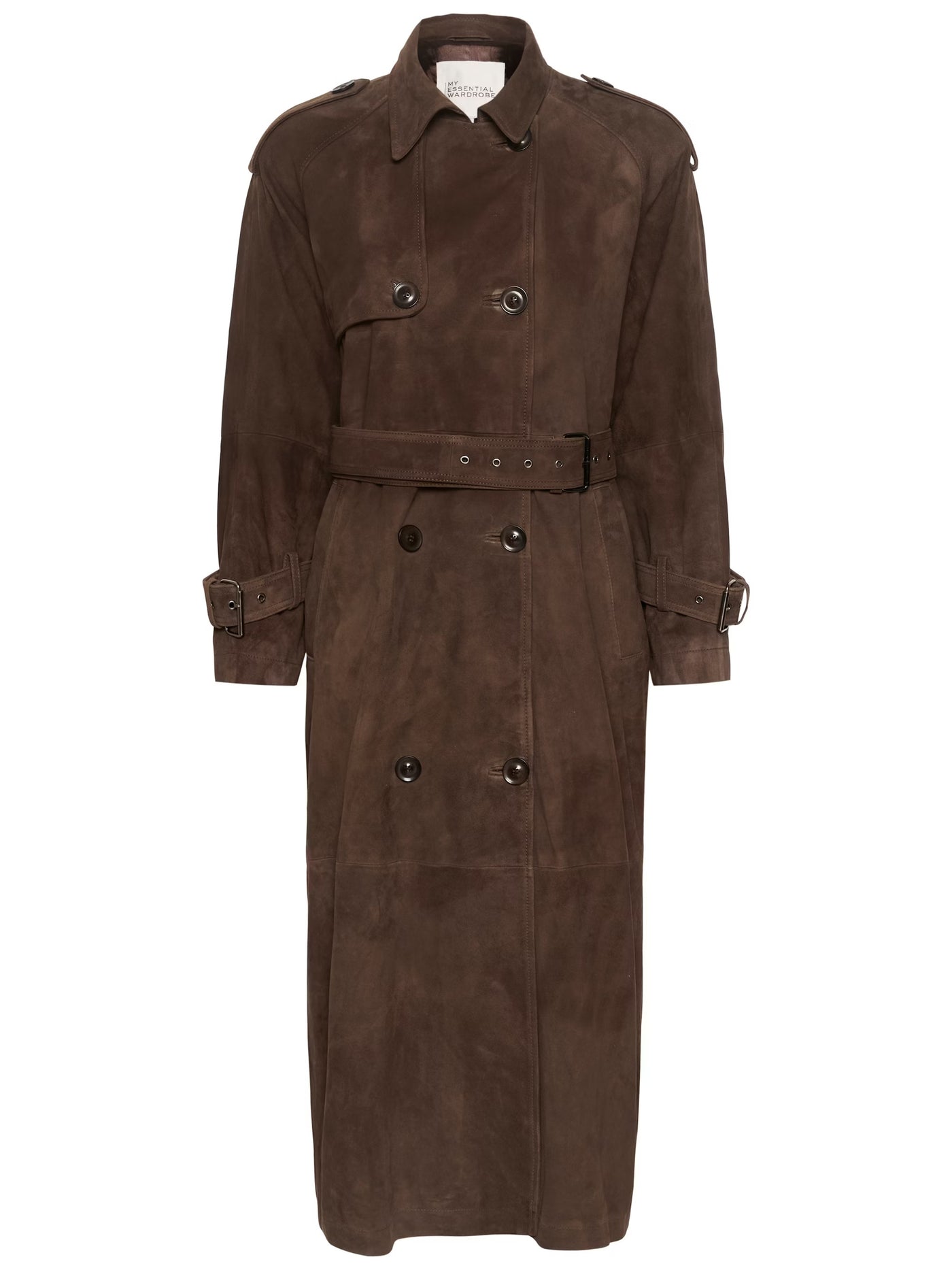 Suede Trench Coat