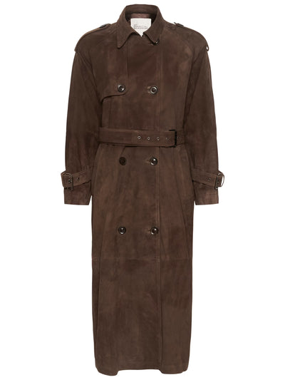 Suede Trench Coat