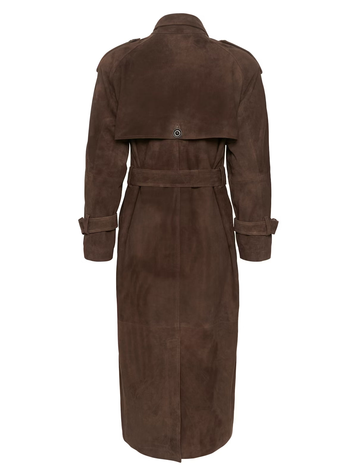 Suede Trench Coat