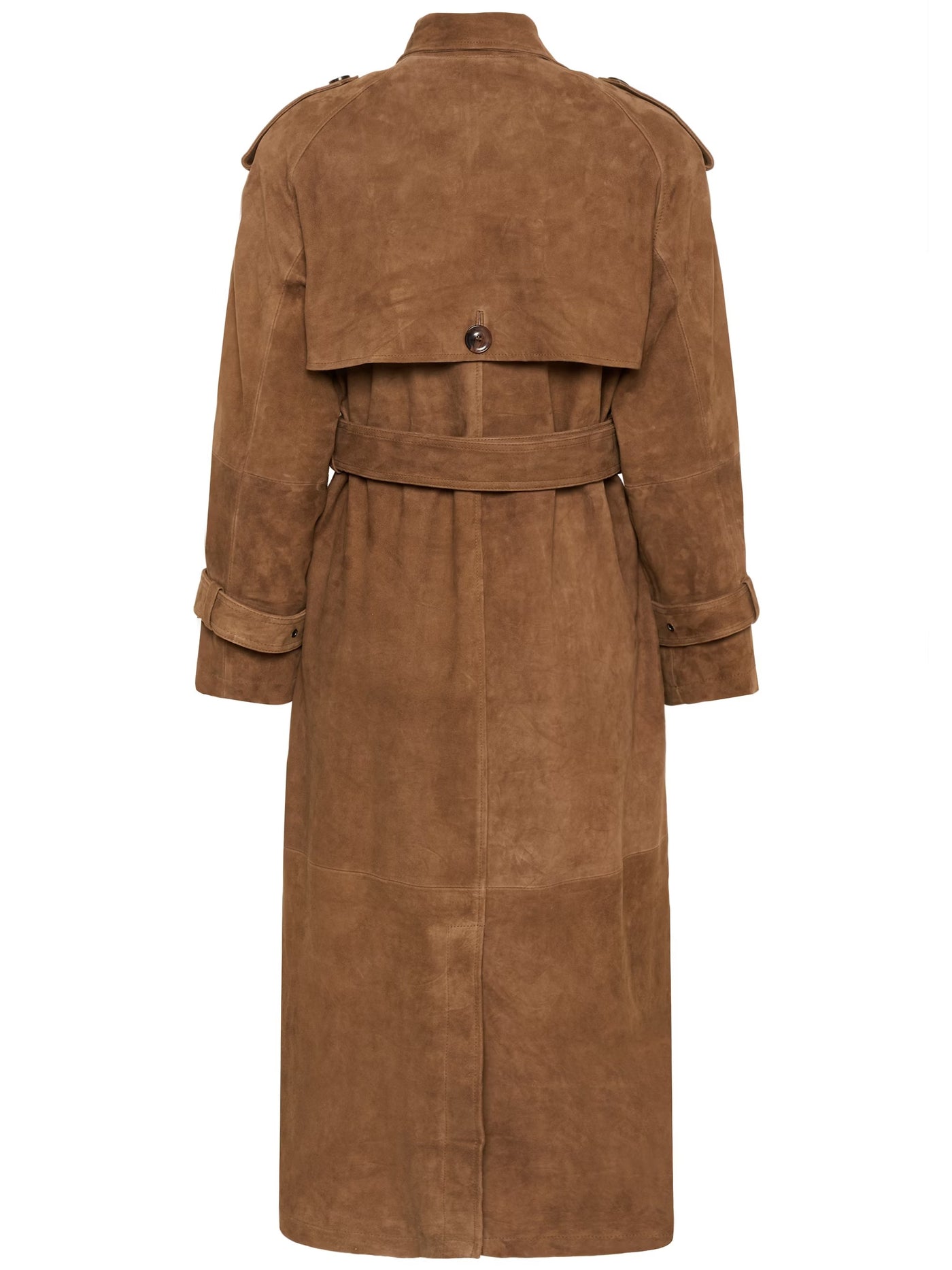 Suede Trench Coat