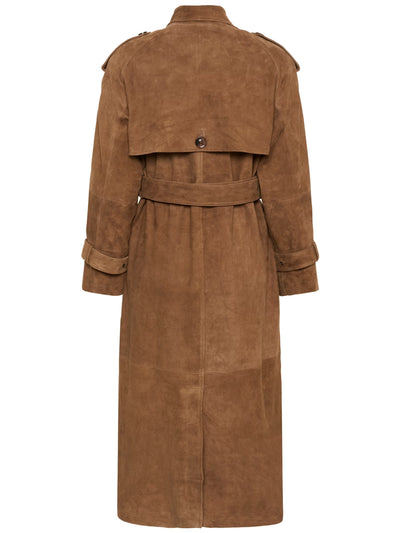 Suede Trench Coat