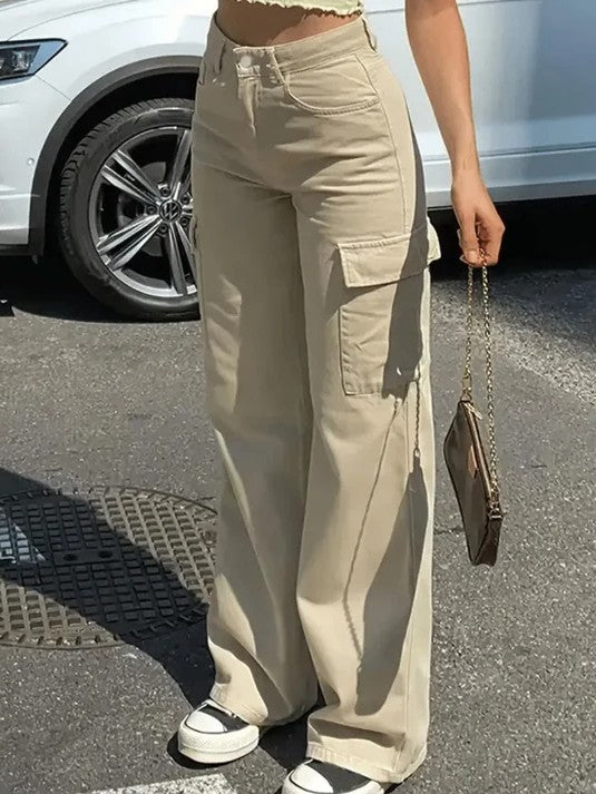 High Waist Cargo Pants