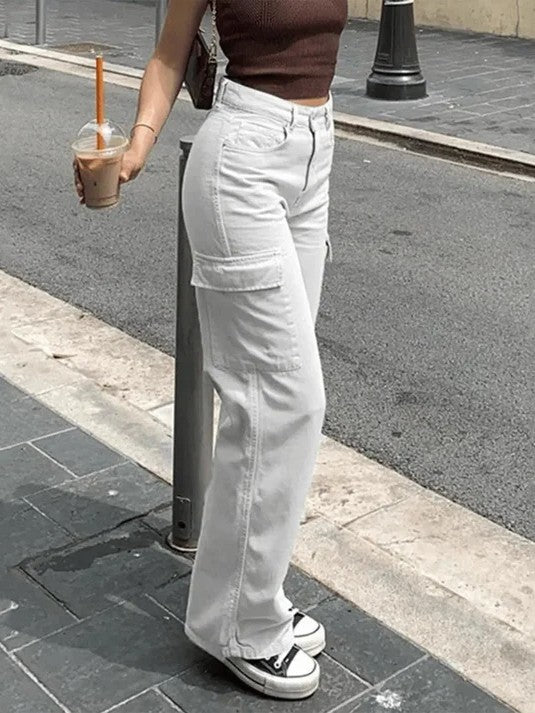 High Waist Cargo Pants