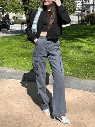 High Waist Cargo Pants