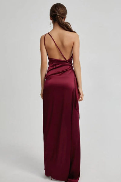 Satin Split Dress