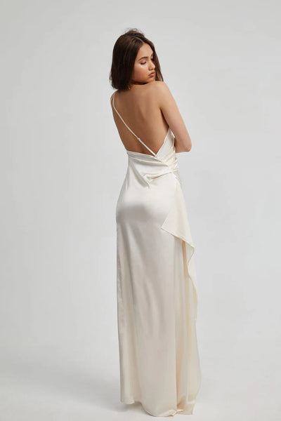 Satin Split Dress